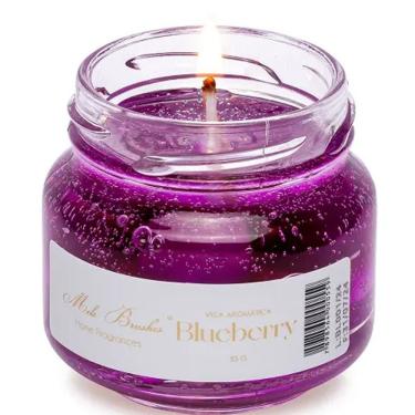Imagem de Vela Aromática Geleia De Frutas Perfumada Mels Brushes 85g Blueberry
