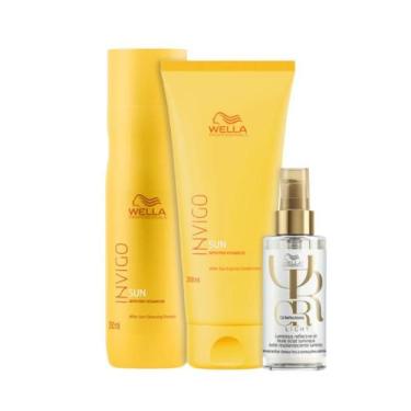 Imagem de Wella Sun Sh 250ml + Cond 200ml + Oleo Light 100ml - Wella profissiona
