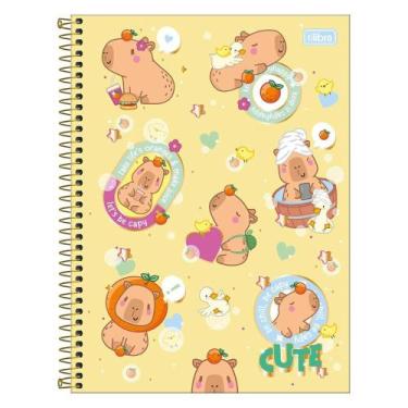 Imagem de Caderno Espiral Universitário 1 Matéria CapyClub Capivara 80 Folhas - 