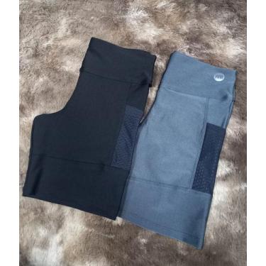 Imagem de Shorts com bolso trilobal - ZAION, Preto, P