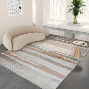 Imagem de Tapete grande para sala de estar, macio e confortável, decoração para quarto, sofá, mesa, tapete lavável (300x400 cm/sem fiapos - 12)