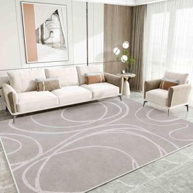 Imagem de Tapete macio para sala de estar, carpete de pelúcia, decoração aconchegante para quarto (120 cm x 200 cm/GHM-7)