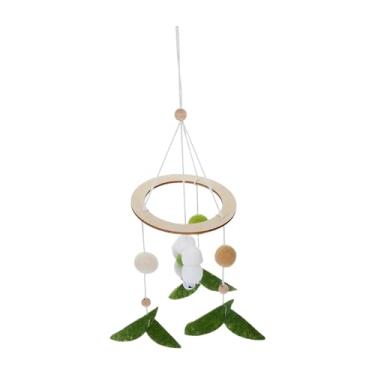 Imagem de Móbile para Berço de Bebé,Móbil de Feltro Infantil - Decoração de Brinquedos Sino Pendurável em Feltro Floral, Carilhão de, para Berço, Moisés e Quarto de Bebé para Meninos e