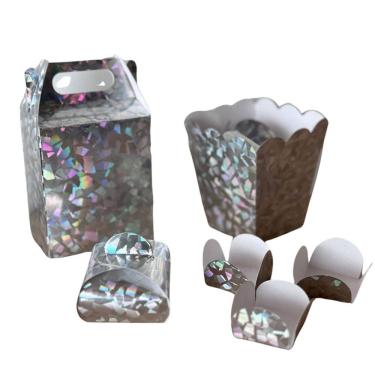 Imagem de Kit Lembrancinhas Laminada Festas Decoração Natal Presente Para Criança Infantil Caixinha de Presente