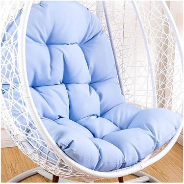 Imagem de Almofada De Cadeira Suspensa Ao Ar Livre à Prova D'água Grossa, Substituição Resistente Ao Sol Para Cadeira De Balanço Egg Hammock, Almofada De Assento De Cesta Suspensa, Blue
