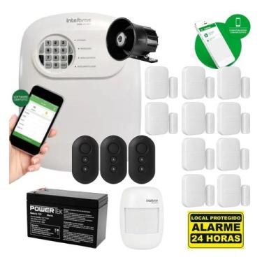 Imagem de Kit Alarme Intelbras Sensor Infravermelho E 10 Magnético S/f
