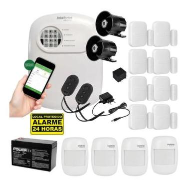 Imagem de Kit Alarme Intralbras 8 Xas 4010 E 4 Ivp 4000 Smart S/f - INTELBRAS