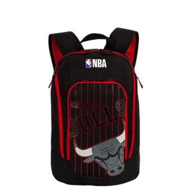 Imagem de Mochila de Costas Grande 2 compartimentos NBA Sestini, Vermelho