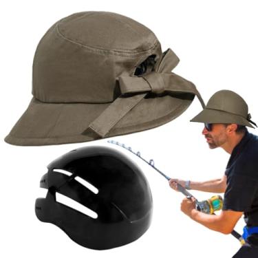 Imagem de Capacete Feminino | Capacete com Aba de Proteção Solar | Chapéu Ajustável Unissex de Aba Larga para Atividades Externas como Campismo, Caminhada, Esportes e Pesca