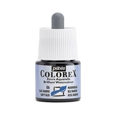 Imagem de Pebeo Colorex, tinta aquarela, frasco de 45 ml com conta-gotas - azul marinho
