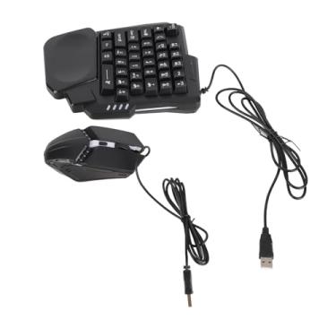 Imagem de Generic Combo de Teclado e Mouse, o Teclado de Uma Mão para Jogos 4 Em 1 Sem Atraso para o para Jogos IOS
