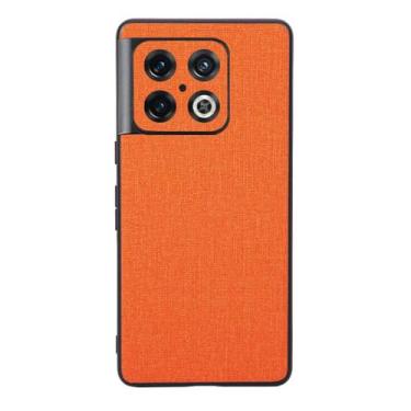 Imagem de Capas Compatível com Oneplus 10 PRO,Design de padrão de tela,Pproteção completa de 360°,Pplástico macio,Proteção contra queda-Orange