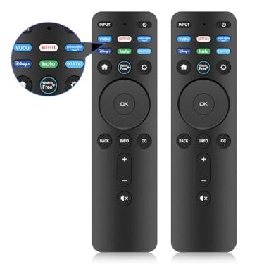 Imagem de [2 unidades] Substituição remota XRT260 para todas as Smart TV Smartcast 4K P-Series V-Series D-Series M-Series XRT136 XRT140, com botões para Netflix Disney Prime Video Hulu (sem função de voz)