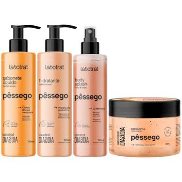 Imagem de Kit Banho Premium Labotrat Pêssego Completo 4 Produtos C/ Body Splash 