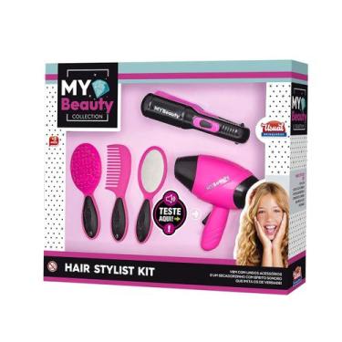 Imagem de Kit Beleza Infantil My Beauty Chapinha E Secador Com Som - Usual Brinq