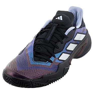 Imagem de adidas Tênis masculino Barricade, Preto/Branco/Azul Dawn, 7.5