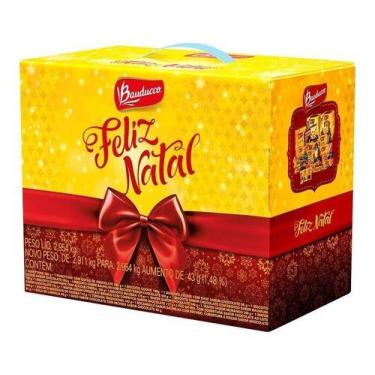 Imagem de Cesta De Natal Bauducco Grande Caixa 2,755kg 19 Itens - Higipack