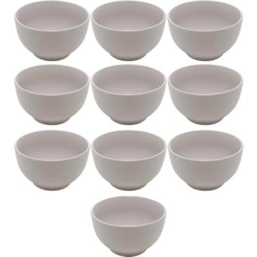 Imagem de Jogo 10 Cumbucas de Cerâmica 680ml para Restaurantes Sopas Caldos Sobremesas Cronus Lyor