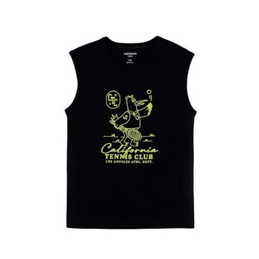 Imagem de Hering Kids Regata Malha Estampada Preto-Masculino