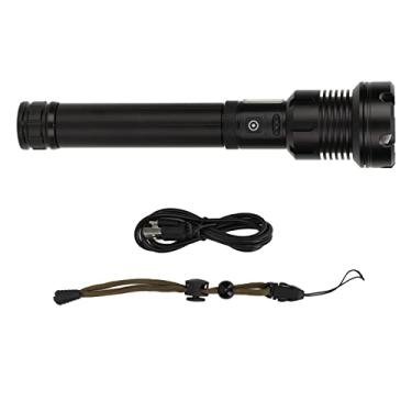 Imagem de Lanterna LED Alto brilho 100000lm Recarregável lanterna telescópica USB COB USB com 7 modos de iluminação IPX6 Ligia de alumínio à prova d'água para camping ao ar livre Emergência