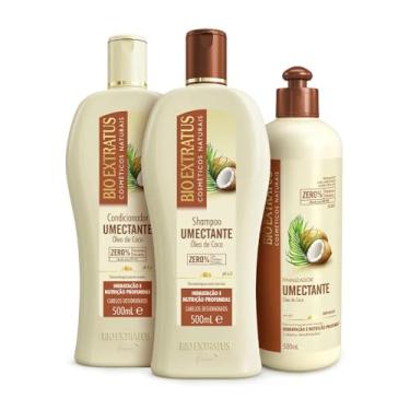 Imagem de Kit Bio Extratus Umectante Shampoo, Condicionador e Finalizador (500mL/g) Hidratação e Reparação