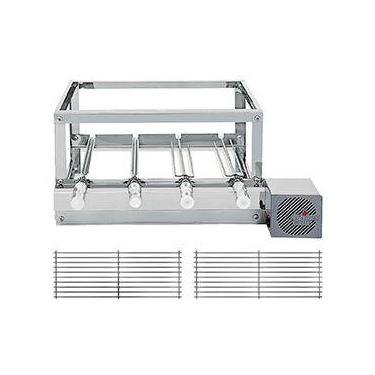 Imagem de Churrasqueira Grill Rotativa The Grill Inox - 4 Espetos Giratórios + 2