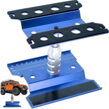 Imagem de Suporte de trabalho de reparo de carro RC para estação de trabalho ajustável inferior de alumínio com rotação de 360 graus para carro RC de 1/8 1/10 1/12 RC Traxxas Slash TRX4 Arrma Axial SCX10 Losi