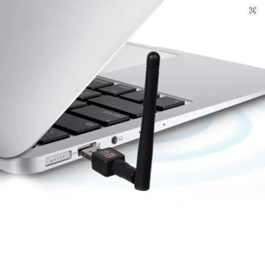 Imagem de Adaptador USB Wi-Fi 802.11n 150Mbps Antena Destacável Plug & Play PC Notebook