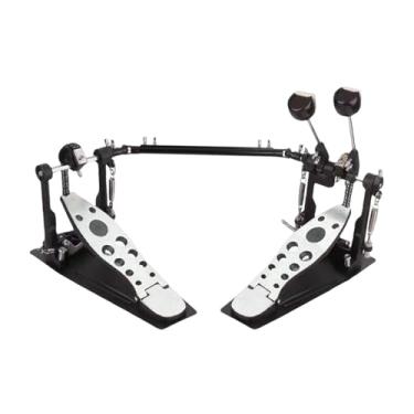 Imagem de Colaxi Pedal de bumbo duplo, ferragens de percussão fáceis de instalar, peças de reposição para instrumentos de pedal de bumbo para baterista