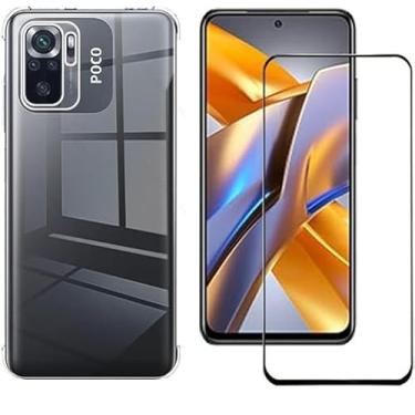 Imagem de Kit Capa Capinha Reforçada + Película De Vidro 3D 9D Para Xiaomi Poco M5 / Poco M5s (Xiaomi Poco M5s)