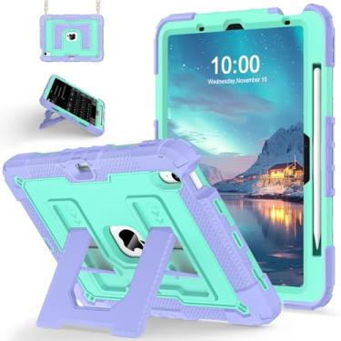 Imagem de WESOROL CASE Capa para iPad Air de 11 polegadas M3 (2025)/M2 (2024) iPad Air 5ª/4ª geração 10,9 polegadas, capa para iPad Air de grau militar à prova de choque de 11 polegadas para crianças com