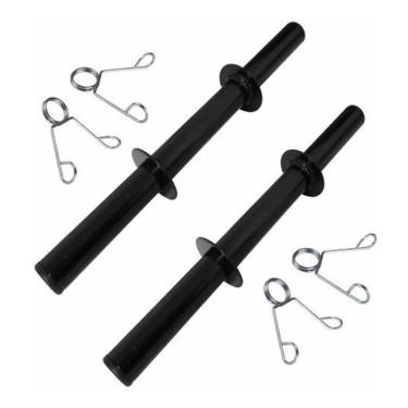 Imagem de Par De Barras 40Cm Halteres Presilhas Musculação Peso