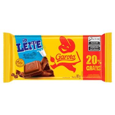 Imagem de Chocolate ao Leite Garoto 80g Ganhe 20%