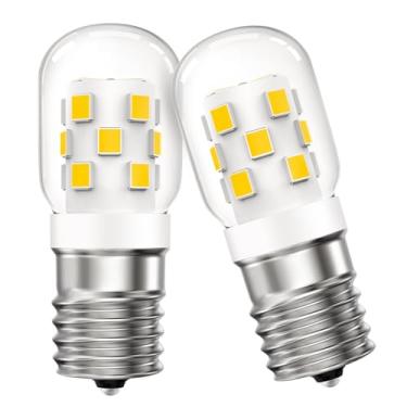 Imagem de Lâmpadas LED para micro-ondas sob o capô equivalente a 30 W, adequado para LG Frigidaire Kenmore Whirlpool GE Over The Range Micro-ondas, branco quente regulável 3000K, 125V 3W E17 Base, Repalces