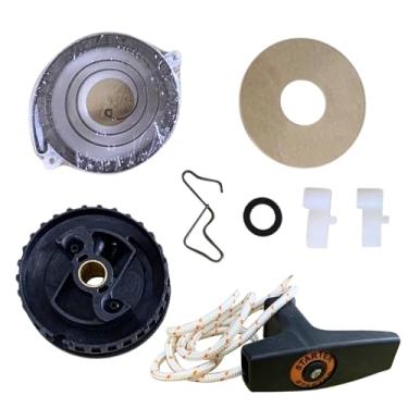 Imagem de REDEEMX 4224 190 0600 Kit de reparo de lingueta de mola de rebobinamento de corda de arranque de cabo de arranque compatível com Stihl TS700 TS800 peça de serra de corte a gasolina 4224 190 1001