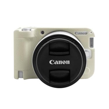 Imagem de Easy Hood Capa R50V, capa protetora de silicone macio para câmera digital Canon EOS R50 V, leve EOS R50V, capa protetora de corpo (bege)