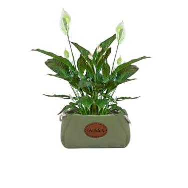 Imagem de Cachepot Floreira Garden em Cerâmica Decorativa (05 Verde)