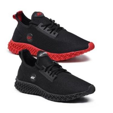 Imagem de Combo 2 Pares de Tênis Esportivo Versátil e Confortável para Caminhada e Dia a Dia-Masculino