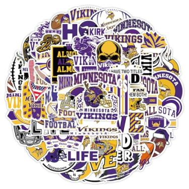 Imagem de Jemattely Adesivos de equipe de rúgbi - adesivos impermeáveis de vinil de rúgbi de futebol para fãs de times - 70 peças para garrafas de água, bagagem, laptop, snowboard, decoração de telefone para