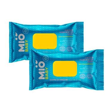 Imagem de Kit 2 Lenço Umedecido Mió Baby Sem Fragrância com 96 Unidades
