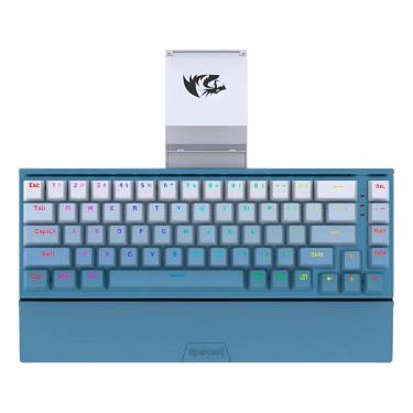 Imagem de Teclado Redragon K641b Bw Rgb Shaco 60% Hotswap Azul
