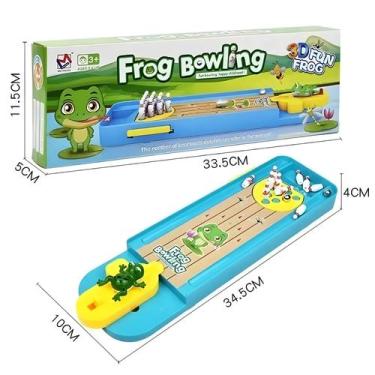 Imagem de Jogo De Boliche De Sapo Mini Para Crianças, Divertido, Interativo, Esp
