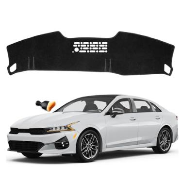 Imagem de MOCHENT Capa de painel de carro para Kia K4 2025 2026 tapete de painel antiderrapante, protetor de console central, para-sol, brilho de para-brisa para acessórios interiores K4 (não para HUD, Drenagem