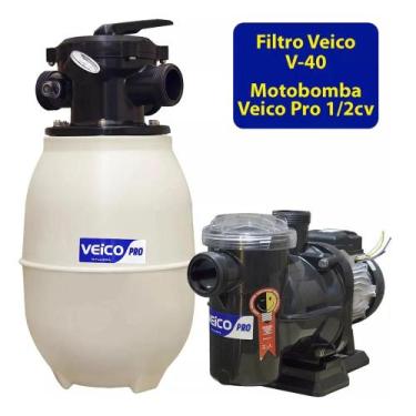 Imagem de Conjunto Filtro V40 com Bomba 1/2 CV Veico para Piscinas