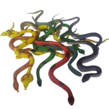 Imagem de Kit com 8 serpentes de brinquedo - Domarkim
