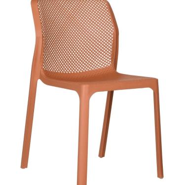 Imagem de Cadeira para Sala de Jantar em Polipropileno Capri Terracota