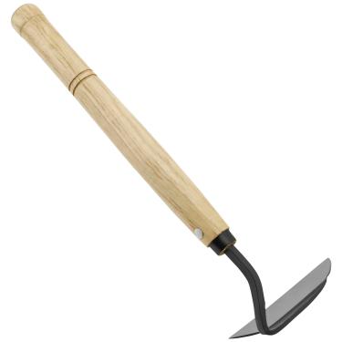 Imagem de LZVXTYM Enxada de foice de 33 cm, extrator manual de ervas daninhas estilo japonês, ferramenta de jardim de enxada de foice de aço carbono, ferramenta manual de remoção de ervas daninhas para cortar