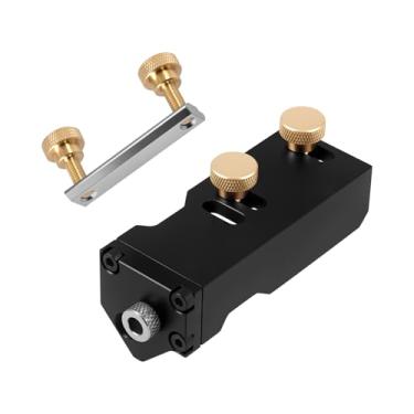 Imagem de KHZSPP Guia de broca, gabarito de cavilha autocentralizante, localizador de broca ajustável de liga de alumínio, conjunto de gabarito de cavilha autocentrante, ferramenta de perfuração mecânica