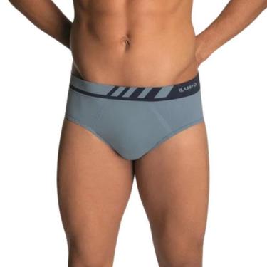 Imagem de Cueca Slip Masculina Sem Costura Lupo, GG, Azul