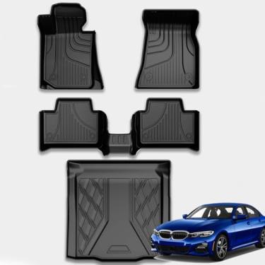 Imagem de TTX LIGHTING Tapetes De Iluminação E Revestimentos Carga Personalizados Compatíveis Com Bmw Série 3 330I 330E Sedan 2019-2025: Revestimento Para Todas As Condições Climáticas 1ª 2ª Fileiras Carros T